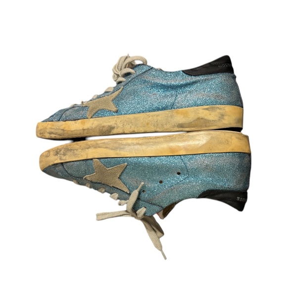 Golden Goose Super Star Glitter blue - Picture 7 of 14